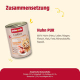 animonda Carny Adult Single Protein Pure Pollo (6 x 400g), comida húmeda para gatos adultos con una única fuente de proteínas, comida húmeda para gatos adultos, sin cereales y sin azúcar