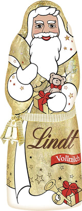 Lindt Santa Glamour, chocolate con leche, nuevo diseño, 1 paquete (18 x 125 g)