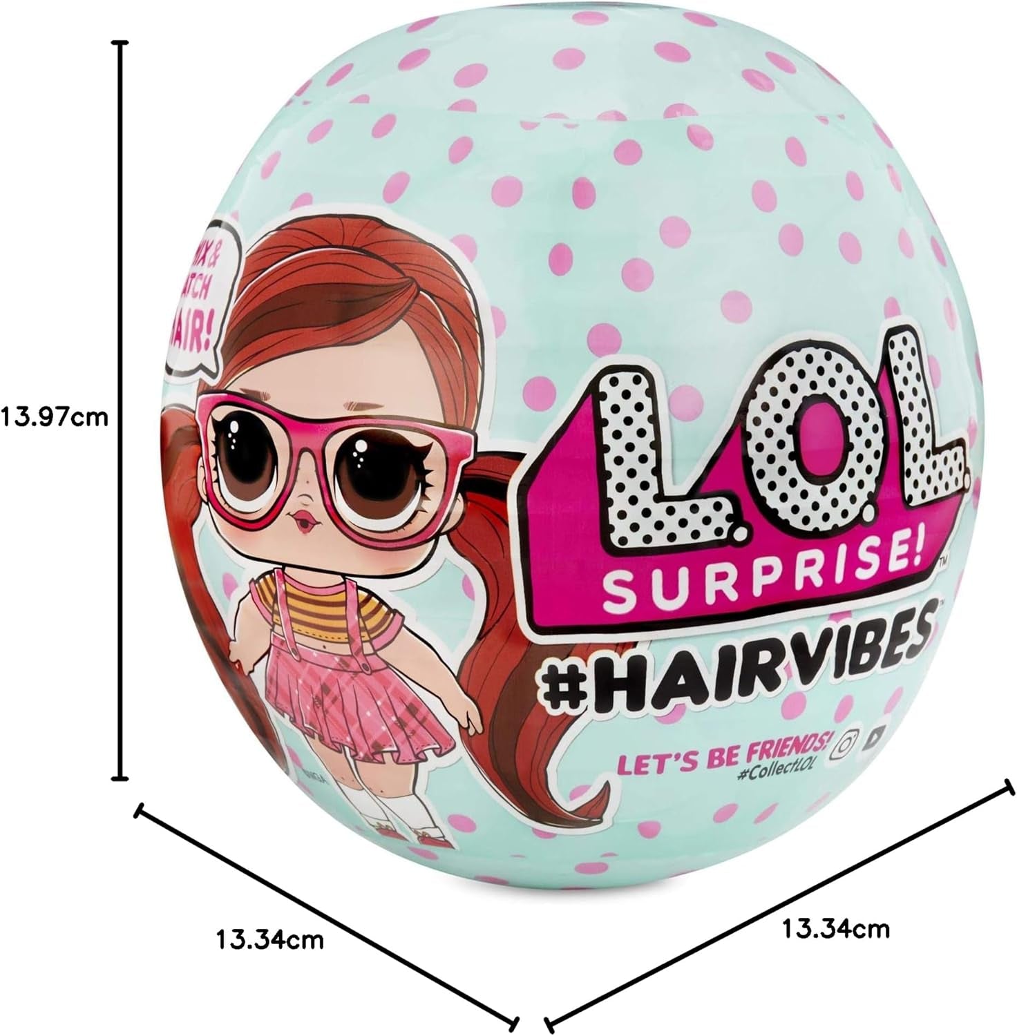 Muñecas Coleccionables LOL Surprise para Niñas - Con 15 sorpresas y peinados diferentes - Muñecas #Hairvibes