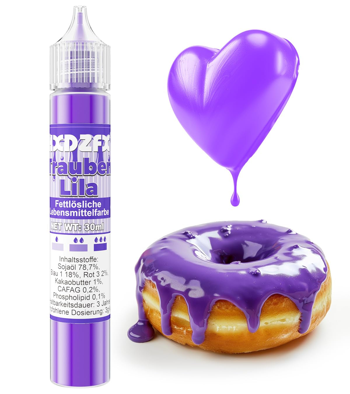 Colorante alimentario soluble en grasa - Colorante alimentario concentrado a base de aceite de 30 ml para colorante alimentario de chocolate para decoración de pasteles, fondant, crema de mantequilla, horneado, manualidades (azul marino)