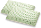 Almohada Ortopédica de Soporte Cervical - Aloe Orgánico - Almohada Viscoelástica de Aloe Vera 14 cm de Alto Funda 100% Algodón Almohada Visco - Almohada Viscoelástica - Made in Italy Naty Shop Almohadas Estándar 2 Piezas (1 Pack)