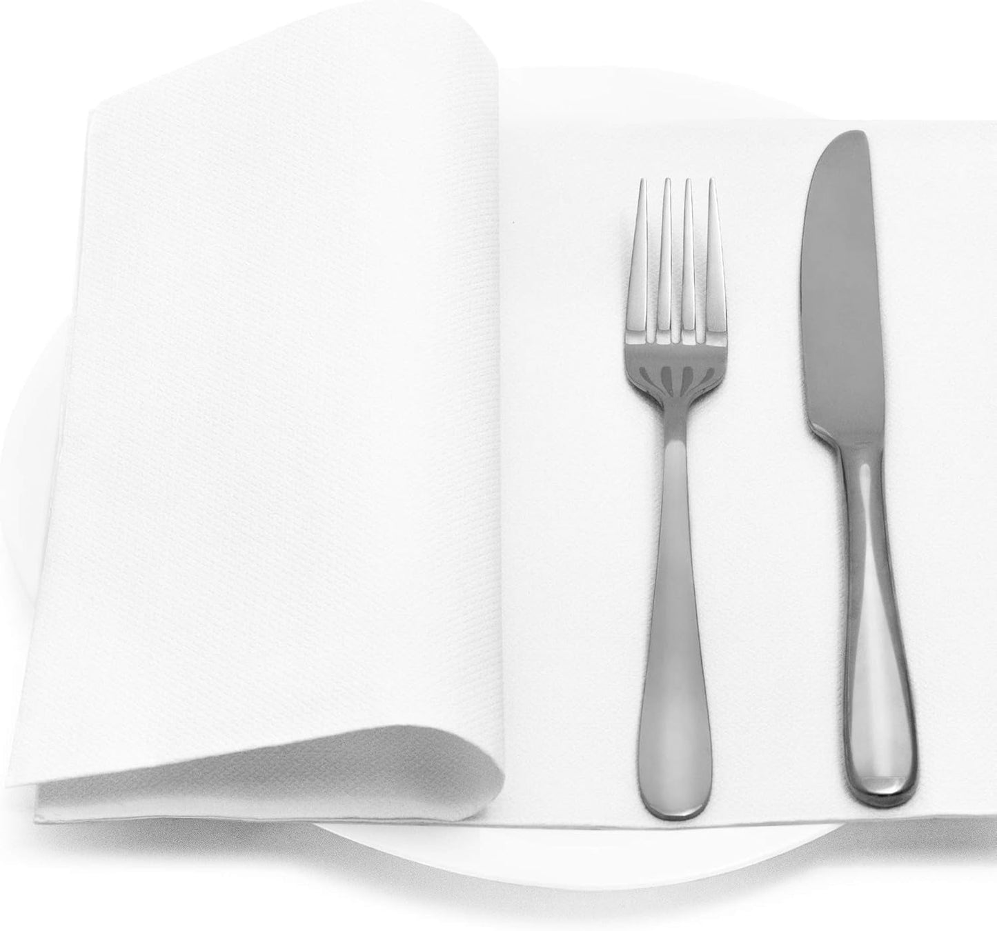 Papstar, 50 servilletas "Colección ROYAL" pliegue 1/4 48 Cm X 48 Cm Blanco, #11577