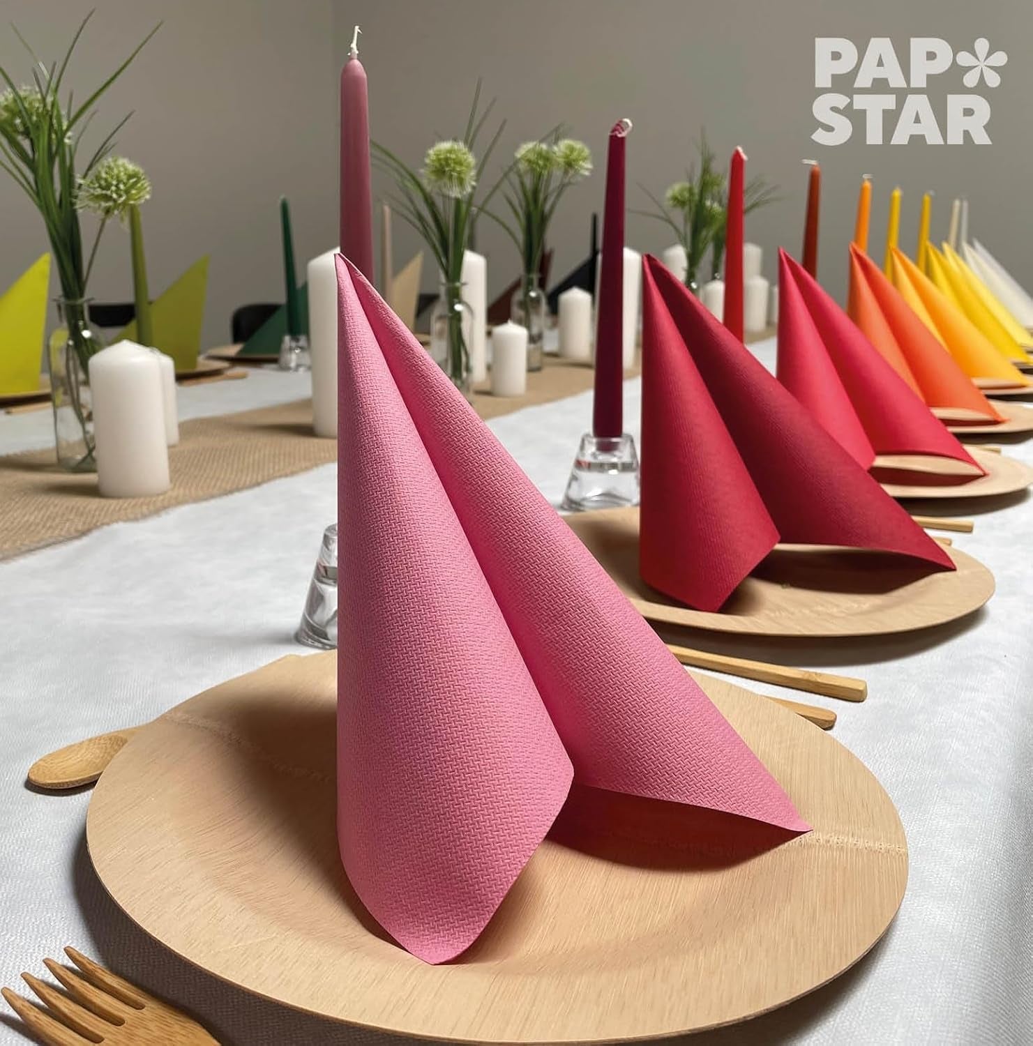 Papstar 11608 50 servilletas "Royal Collection" pliegue 1/4 40 X 40 cm, Burdeos