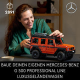 LEGO Technic Mercedes-Benz G 500 Professional Line, Kit de construcción de modelos de coche Clase G, regalo para adultos, set de vehículos todoterreno de lujo, Mercedes coleccionable, coche de juguete 42177 Juegos de construcción Besuche den LEGO-Store