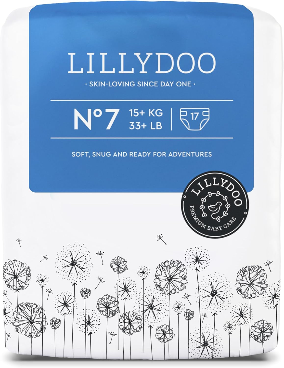 LILLYDOO Pañales para Bebé Respetuosos con la Piel - Tamaño 3 (6-10 kg), 29 Piezas, Protección Confiable contra Fugas, Suaves, Sin Fragancia y Sin Loción para Pieles Sensibles, Dermatológicamente Probados