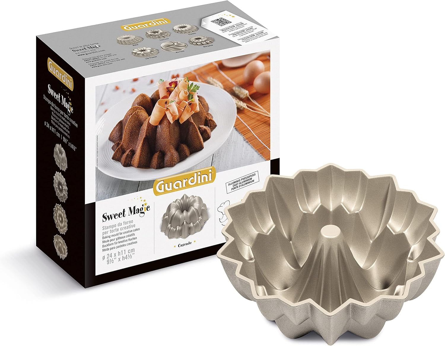 Sweet Magic Backform, Stahl Moldes y bandejas para horno Naty Shop Cascade