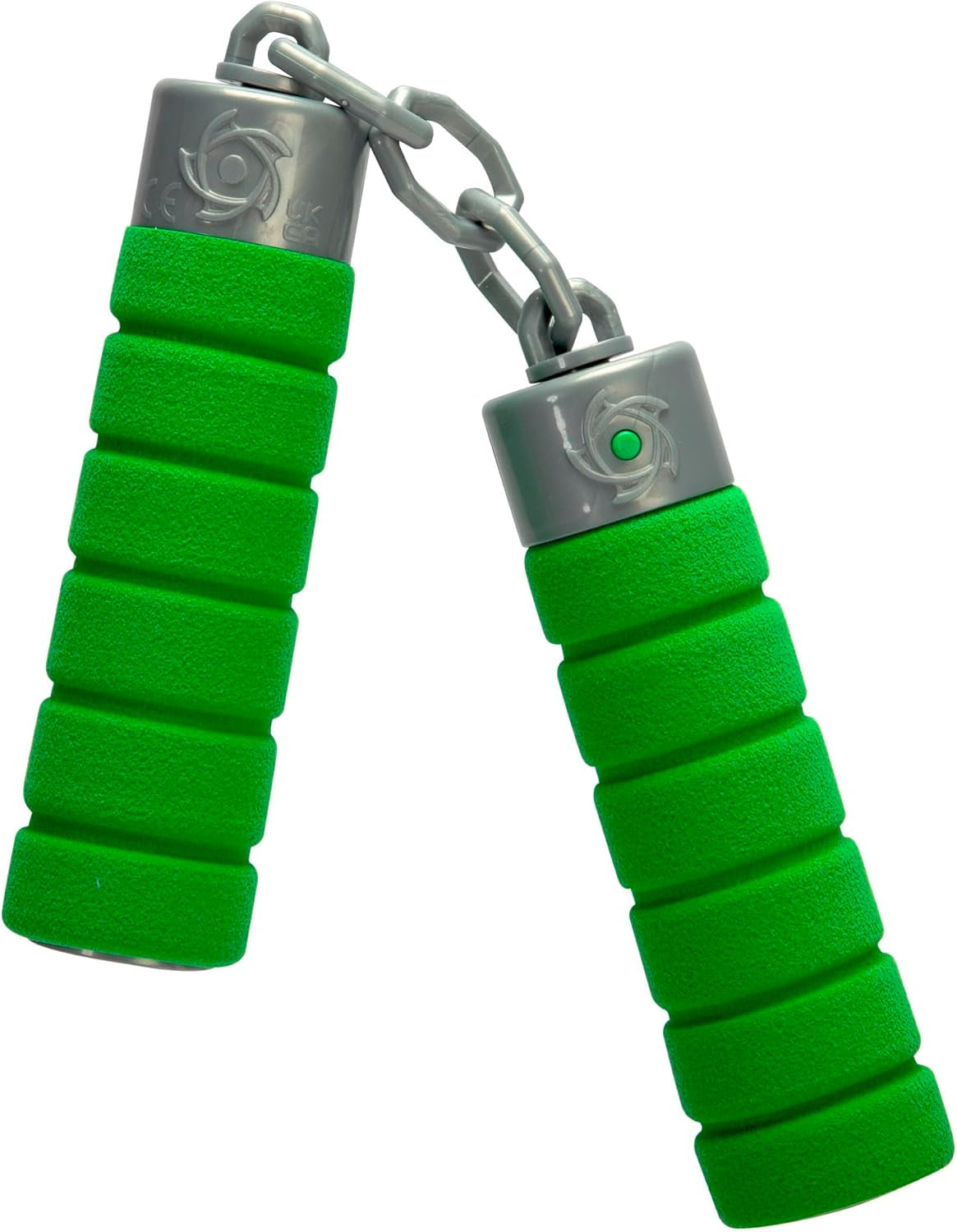 Next Nunchaku Ninja, sonido, mango envuelto en material blando, 13cm, juego de rol, a partir de 3 años, verde Figuras de acción Naty Shop