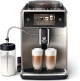 Saeco GranAroma Cafetera espresso automática - 14 especialidades de café, pantalla a color intuitiva, 4 perfiles de usuario, molinillo de cerámica, 1500 W (SM6580/10)