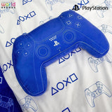 Character World: almohada con forma de controlador de Playstation con licencia oficial, diseño de auricular, almohada de felpa rellena | Perfecto para decoración de dormitorio o juego, almohadas estándar azules de Naty Shop.