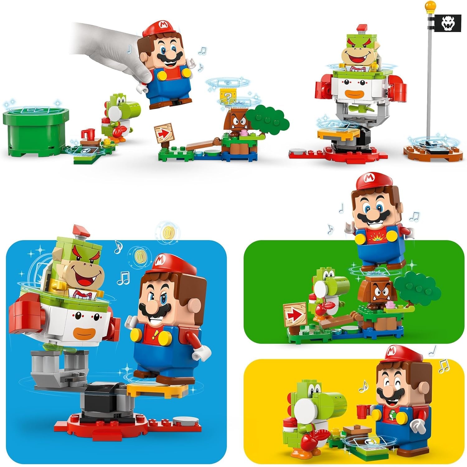 LEGO Super Mario Adventure con Mario interactivo, juego de carrito de payaso juvenil, Yoshi de juguete, regalo de Nintendo para niños, niñas y jugadores de 6 años en adelante 71439 Juegos de construcción Besuche den LEGO-Store