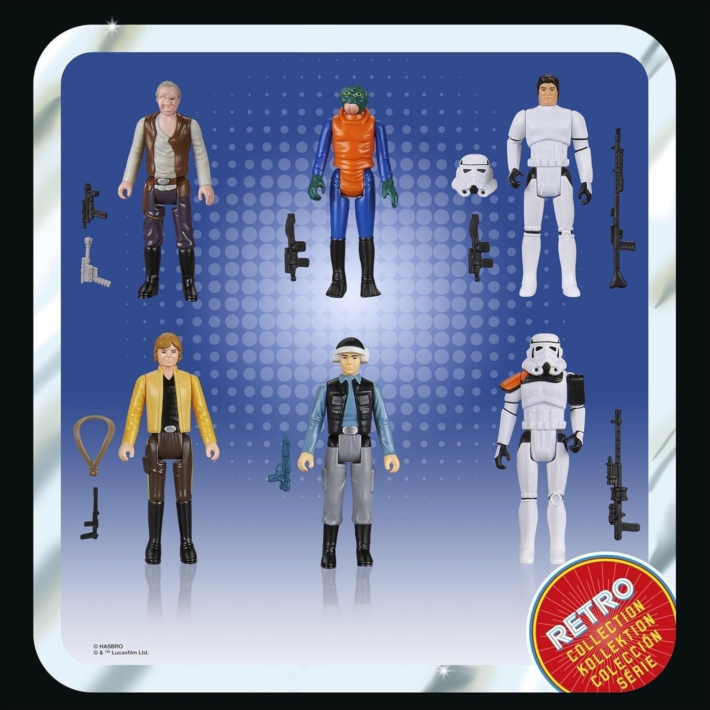 Star Wars Retro Collection Star Wars: Una Nueva Esperanza Multipack 6 Figuras de Acción 9,5 cm Figuras de Acción Naty Shop