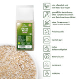 Salvado de avena ecológico Biocentral 1 kg | Paquete ventajoso | Fuente de proteína alta en fibra | Naturalmente vegano | De la agricultura de la UE | Bajo contenido de azúcar