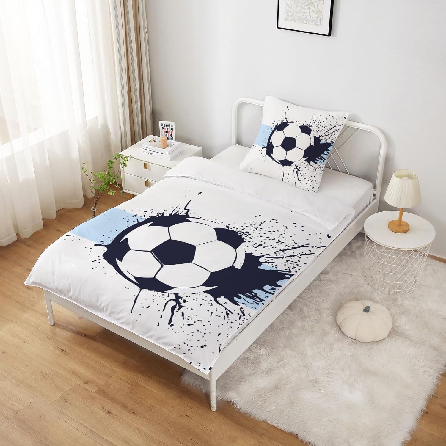 Ropa de cama niño, fútbol, microfibra poliéster Ropa de cama - infantil Naty Shop