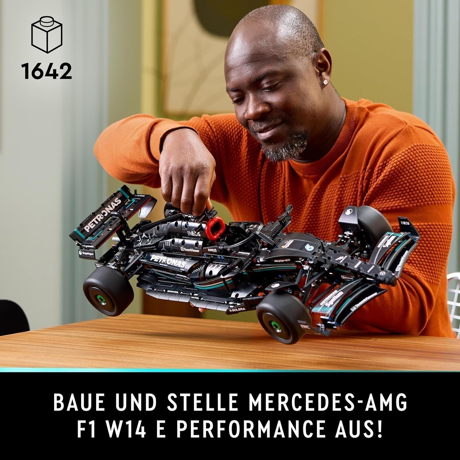 LEGO Technic Mercedes-Amg F1 W14 E Set de rendimiento para adultos, coche de carreras a escala, coleccionables para el hogar o la oficina, regalos de Fórmula 1 para hombres y mujeres 42171 Juegos de construcción Besuche den LEGO-Store