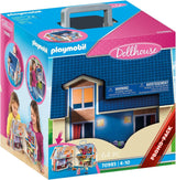 Dollhouse 70985 Casa de muñecas plegable con asa, juguete para mayores de 4 años y Dollhouse 70209 Habitación para adolescentes con figura de niña y accesorios, 4+