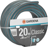 Manguera Gardena Classic 19 mm (3/4"), 20 m: Manguera de jardín universal de tejido resistente, tejido cruzado, presión de estallido de 22 bar, resistente a los rayos UV, sin componentes del sistema, 12 años de garantía (18022-20)