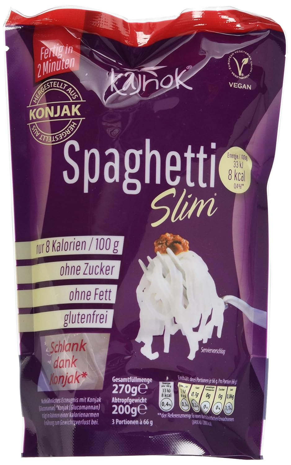 Espaguetis veganos finos, 200g