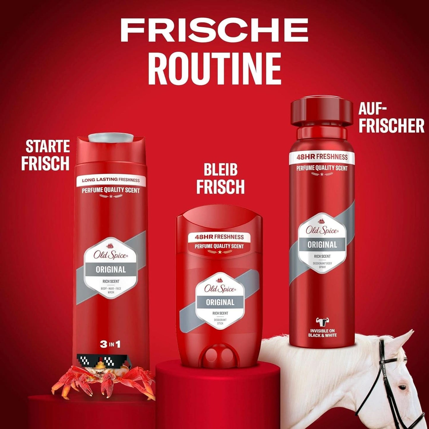 Old Spice Original Gel de Ducha y Champú 3 en 1 para Hombre, 250 ml Ducha y Baño Naty Shop