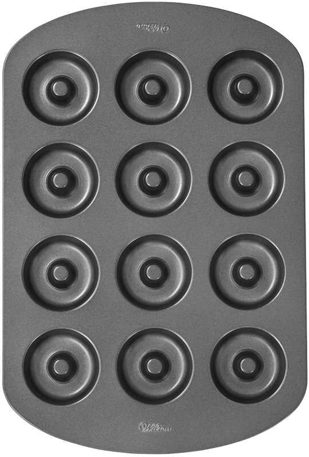Wilton Donut-Backform Mit 12 Mulden Donutform, Hochwertige Donut Backform Mit Antihaftbeschichtung Für 12 Mini-Donuts, Spülmaschinenfest Moldes y bandejas para hornear Naty Shop