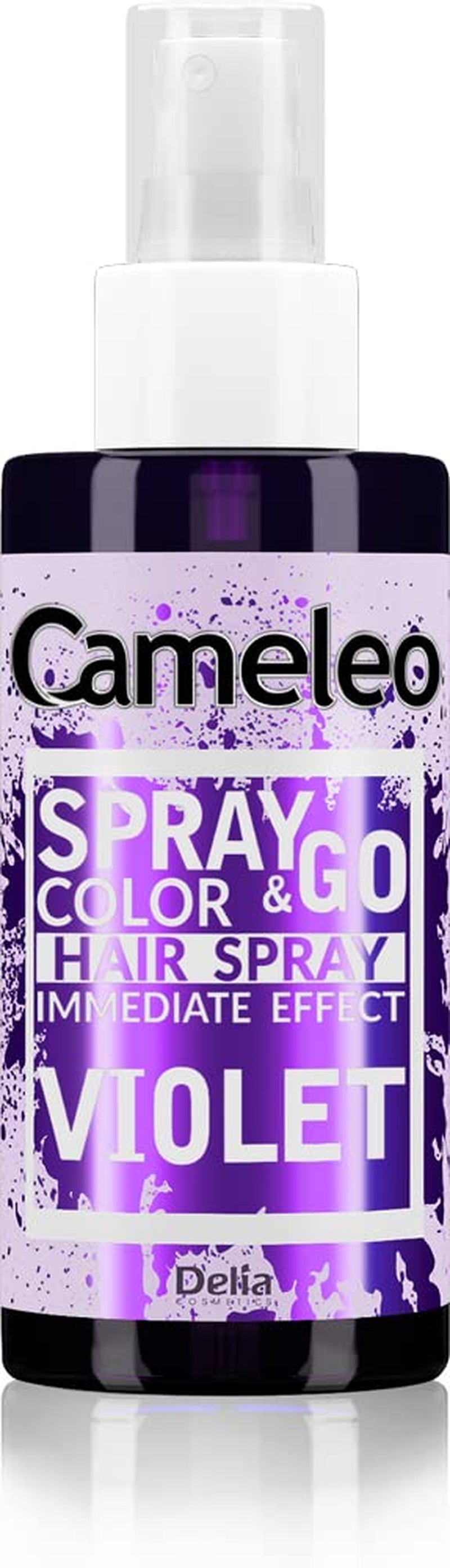 Cameleo - Spray & Go - tinte para el cabello en spray - violeta - para cabello rubio, rubio platino y gris - simplemente rociar y listo - semipermanente - resultado instantáneo - tinte para el cabello carnaval en spray - 150 ml Naty Shop Tinte Capilar Violeta 150 Ml (1 pack)