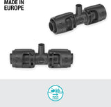 Pieza en T Gardena Micro-Drip-System para boquillas pulverizadoras: Conexión entre tubos de 13 mm y una boquilla pulverizadora, riego automático de plantas, tecnología de conexión rápida y sencilla, reutilizable (13206-20)