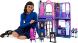 Casa de muñecas Monster High Buh-tique Hotel, juego plegable con sorpresas aterradoras en cada habitación y más de 13 juegos, incluidos muebles y accesorios, JBF16