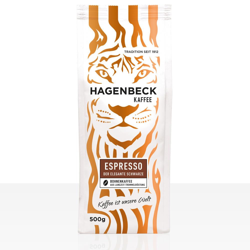 Hagenbeck Espresso The Elegant Black 5 granos de café x 500g