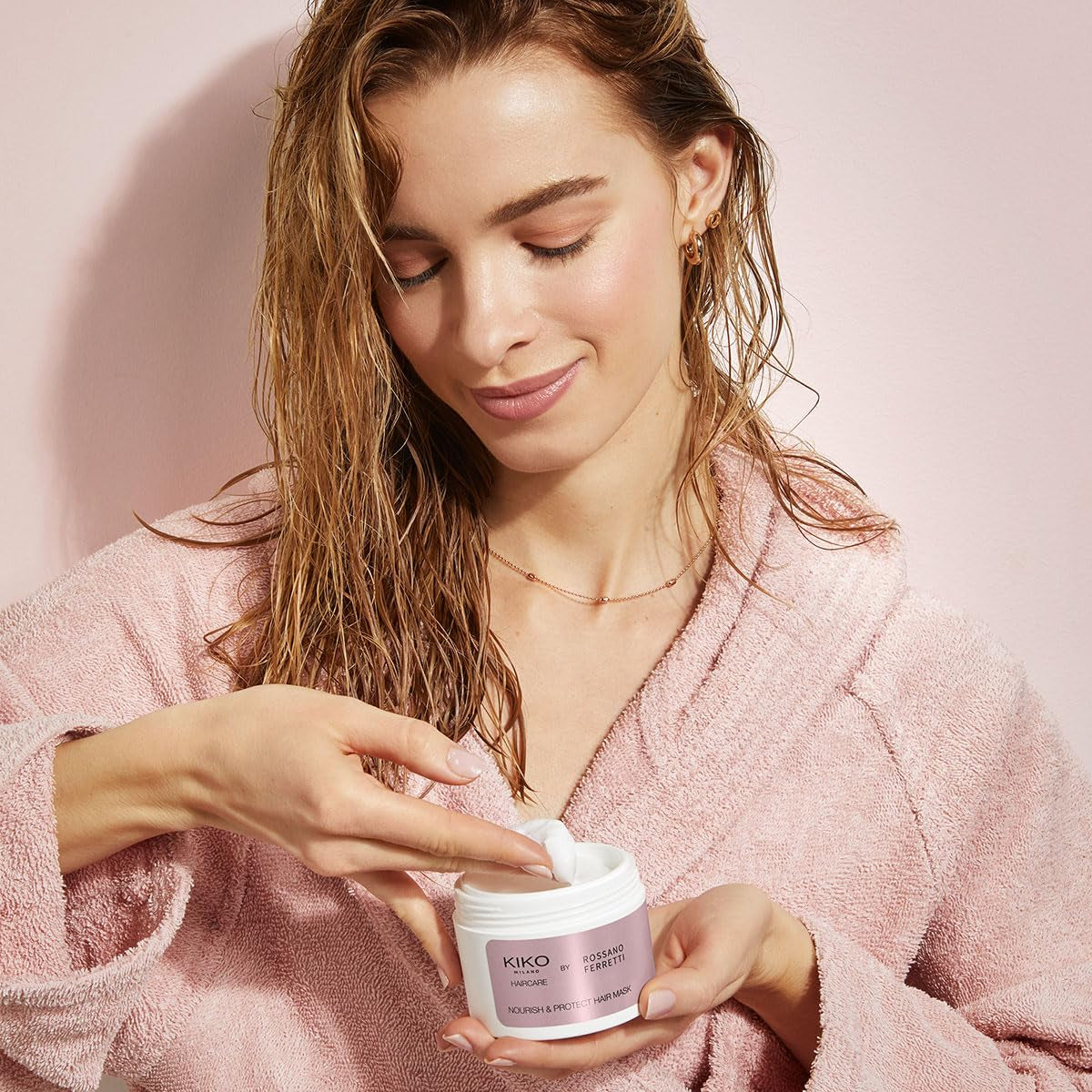 KIKO Milano Nourish & Protect Hair Mask, Mascarilla capilar nutritiva y reparadora Naty Shop mascarilla capilar