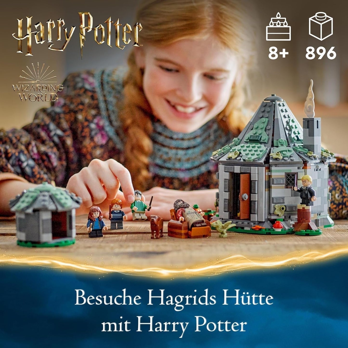 LEGO Harry Potter Cabaña de Hagrid: Set de visita inesperada con 5 minifiguras y 2 figuras de animales, regalo para mujeres y hombres, juguete de aventuras mágicas, set de fantasía 76428 Juegos de construcción Beuche den LEGO-Store