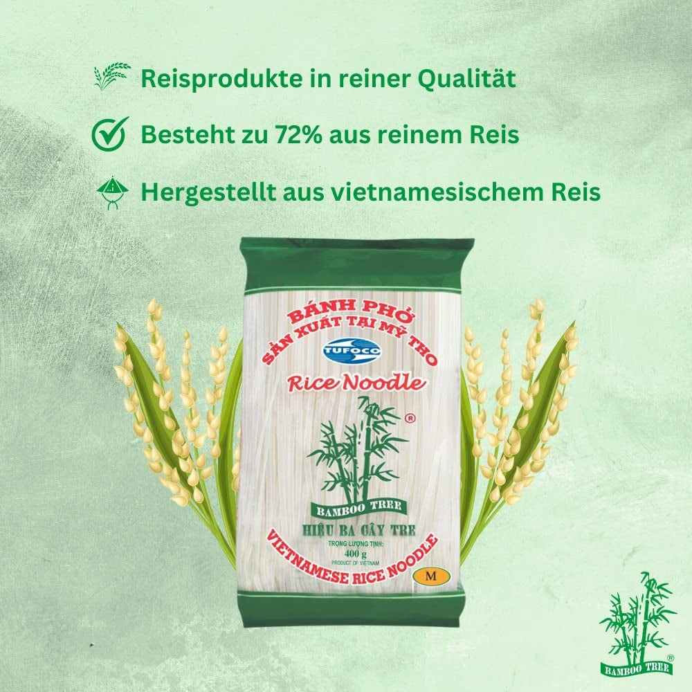 ARBOL DE BAMBÚ - Reisnudeln 3 Mm. - 1 X 400GR