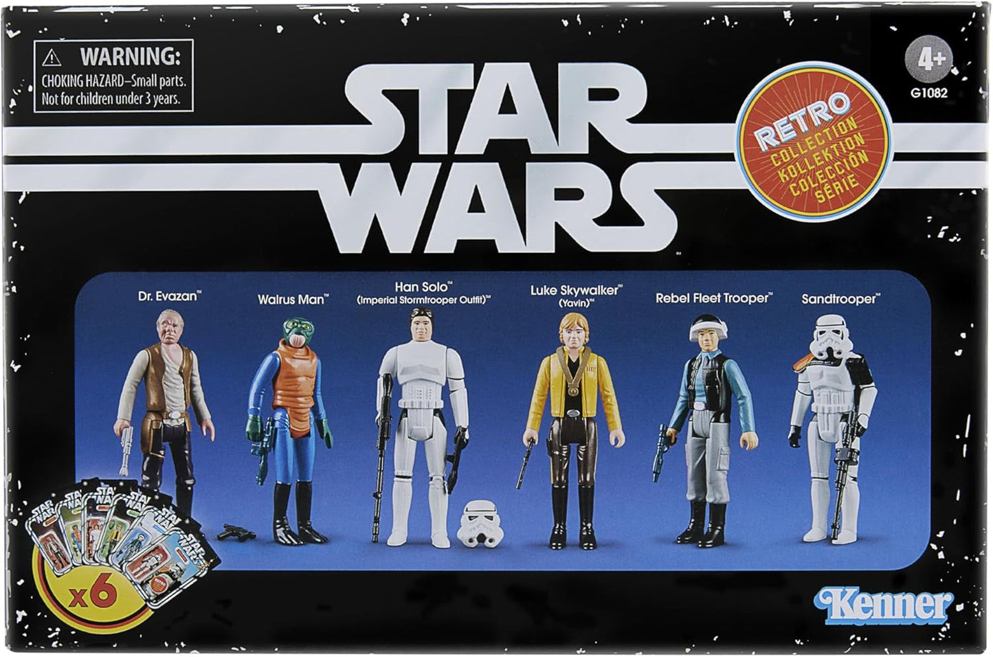 Star Wars Retro Collection Star Wars: Una Nueva Esperanza Multipack 6 Figuras de Acción Figuras de Acción de 9,5 cm Naty Shop Título predeterminado