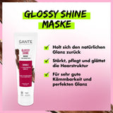 SANTE Naturkosmetik Glossy Shine Mask extracto de hoja de abedul orgánico + 3x complejo de proteínas, mascarilla capilar hidratante y sin silicona, cuidado del cabello vegano para más brillo y flexibilidad, 150 ml Naty Shop Hair Mask