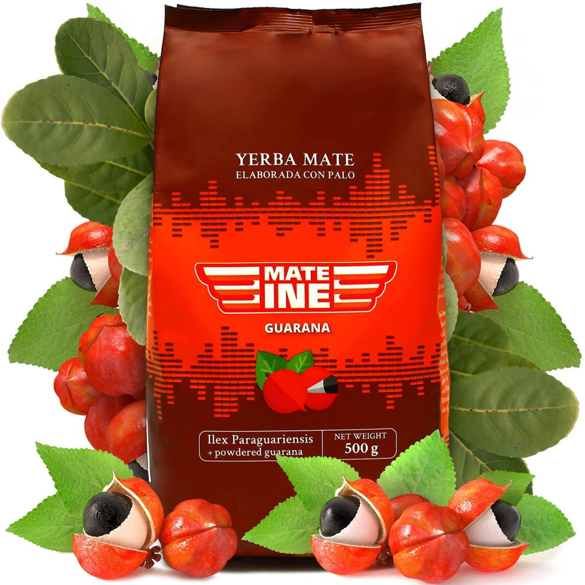 Mate Yerba Mate con guaraná, neutro, 500 g
