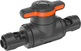 Válvula de regulación y cierre Gardena Micro-Drip-System de 13 mm (1/2 pulgada): cierre sencillo de tuberías y regulación continua del caudal de agua, accesorio para colocar tuberías de goteo (13207-20)