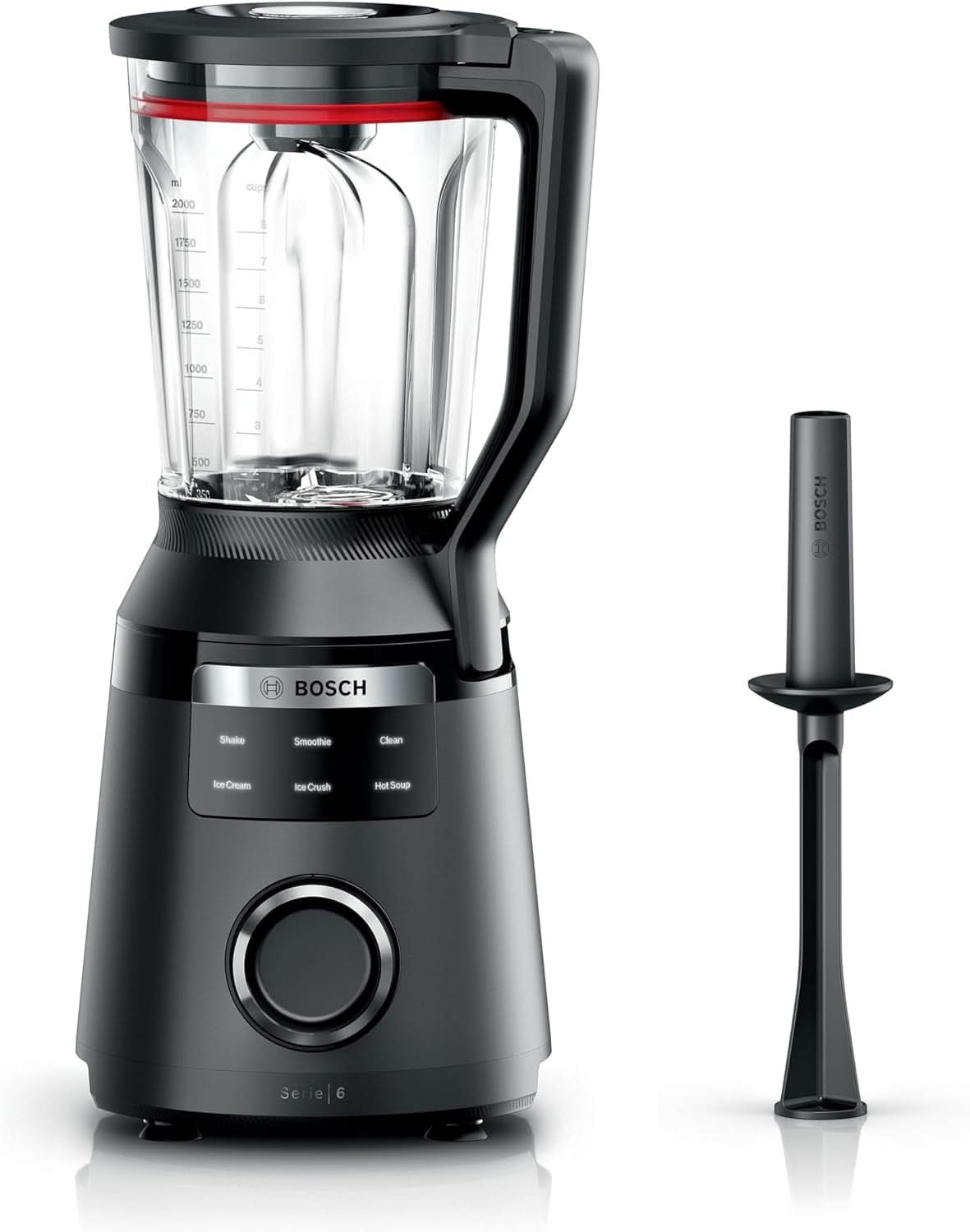 Batidora amasadora Vitapower, Serie 6, 1.800 W, 6 Programas, Prospeed Klingen, Tritan™-Krug, Schwarz, MMB6652B Cocina Naty Shop
