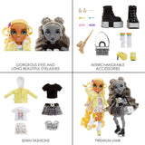 Edición especial Rainbow High Shadow High - Madison Twins Sunny y Luna - 2 muñecas de moda en trajes de diseñador amarillo y gris, mezcla y combina con accesorios - Para coleccionistas y niños de 4 a 12 años