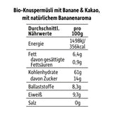 FRECHE FREUNDE KIDS, Bobs & DIKKAs Muesli crujiente de plátano y cacao, Muesli crujiente de chocolate para niños, bajo en azúcar, sin aditivos, 100% vegano, 6 piezas (6 x 280 g)