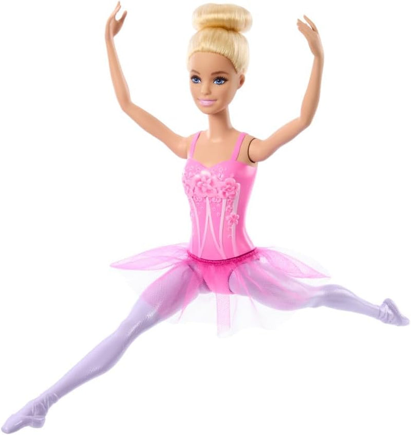 Muñeca Barbie Bailarina Rubia de Moda con Tutú Lila Desmontable con Brazos de Ballet y Zapatos Puntiagudos HRG34