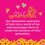 Our Generation - Milo - Muñeco de 46 cm - Ojos marrones realistas y pelo castaño rizado - Equipaje con ruedas y accesorios de viaje - Juego de simulación - Juguete para edades de 3 años en adelante