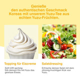 Bebida coreana Easycookasia – Té Yuzu | Afrutado, dulce y cítrico | Con vitamina C | Para té, limonada, cócteles y postres | Descubre la cultura asiática del té (500g)