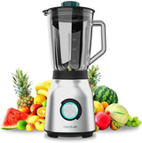 Cecotec Batidora de Pie Power Black Titanium 2200MAX Smooth, 2200 W Máxima Leistung, 6 Klingen Aus Edelstahl, Función Ice-Crush, Función Turbo y Smoothie, Función Autoclean Cocina Naty Shop Inox 1800 W | 1,5 L + Autolimpieza