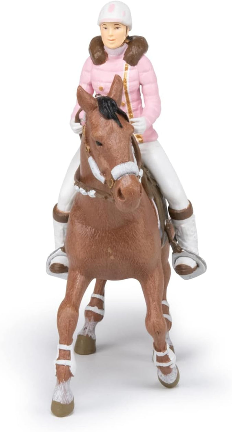 PAPO - Figura Caballo - Rider Fashion Winter, pasión por la equitación, juguete para niños a partir de 3 años. Figuras de acción de Naty Shop.