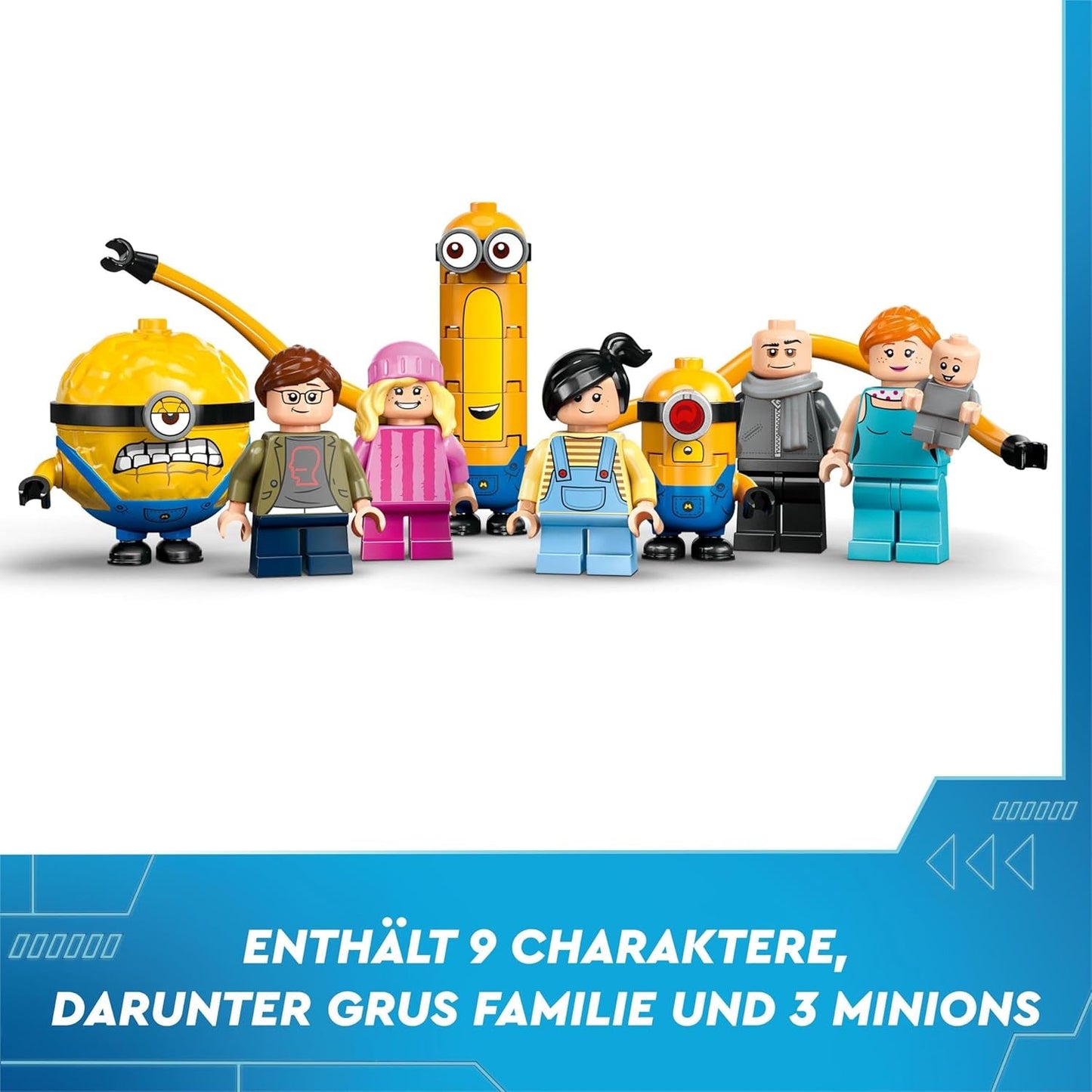 LEGO I - Simply Incorregible 4 Villa familiar de Gru y Minions I - Set de juego de la película Simply Incorregible 4 Juguete infantil de regalo para niños y niñas a partir de 8 años 75583 Juegos de construcción Beuche den LEGO-Store