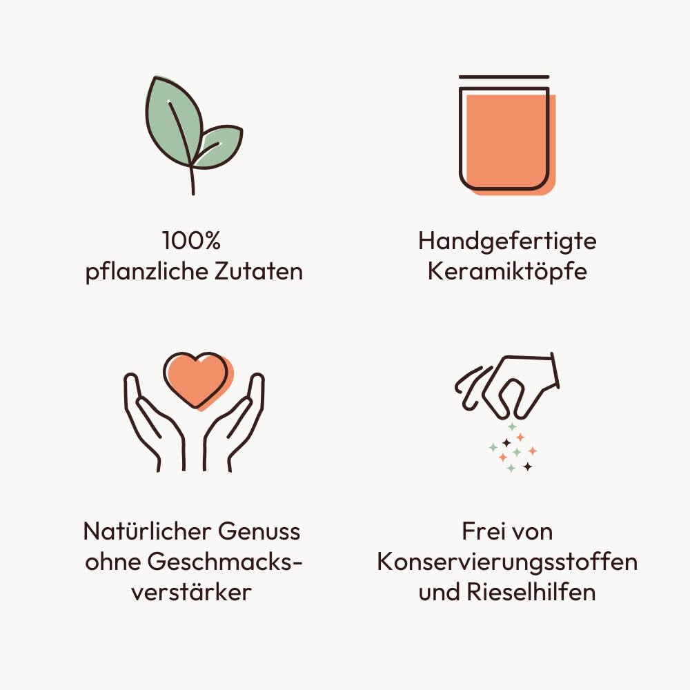 Comida compartida | Zimt Zauber | Würzmischung im Keramiktopf | 90g | Vegano, sin gluten y con ingredientes naturales