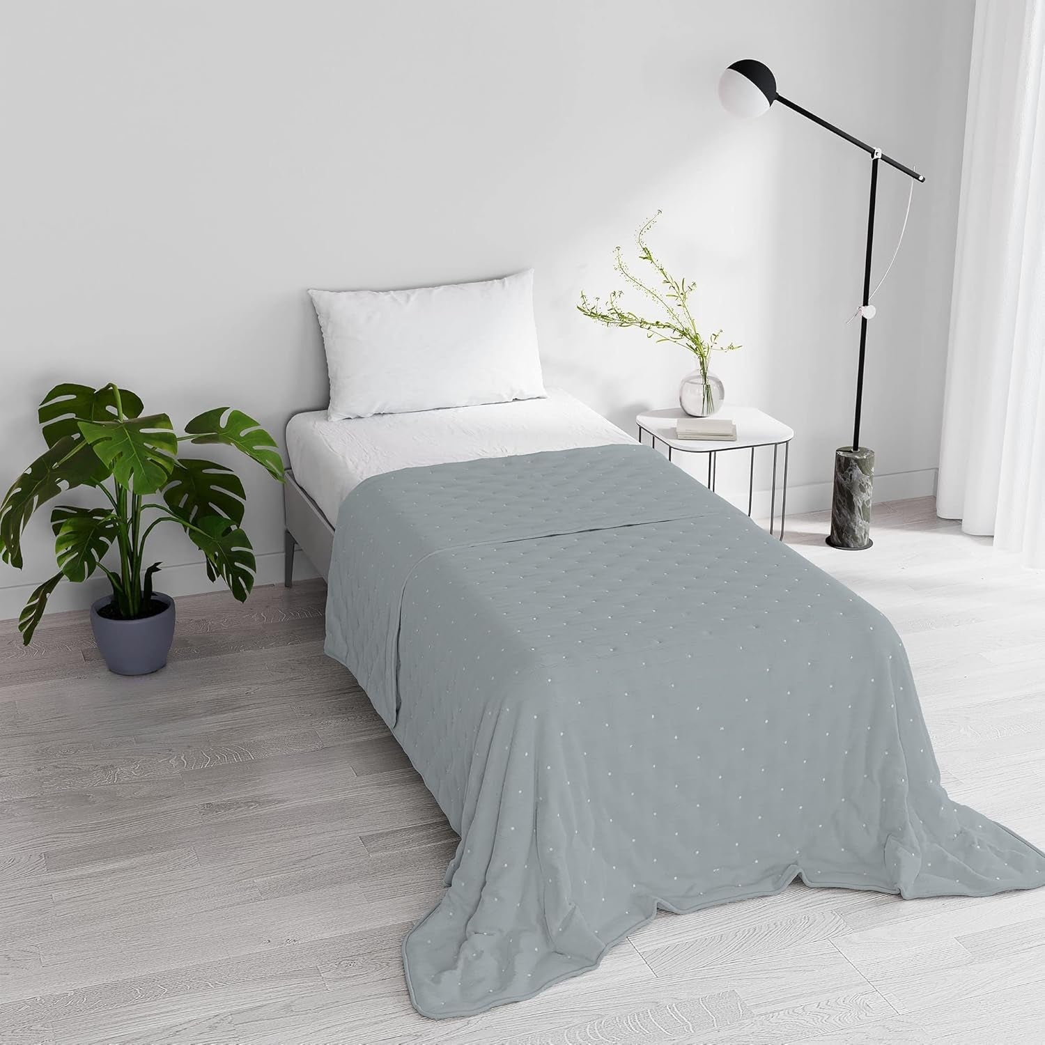 Elegante colcha de verano, acolchada, verde, 170 X 250 cm Edredones y edredones Naty Shop Gris oscuro 170X250Cm