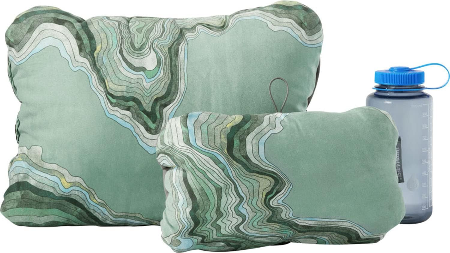 Therm-A-Rest Cascade Almohada Compresible con Cordón, Almohada de Camping, Color: Topowave, Tamaño: L Naty Shop Almohadas de Viaje