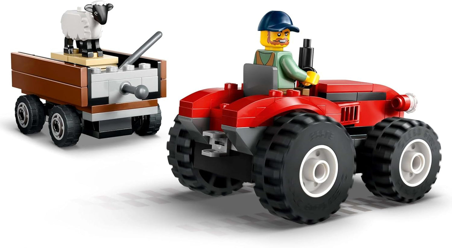LEGO City Tractor con remolque - Juguete de granja con tractor y figuras de animales - Sets de juego Montessori para niños y niñas a partir de 4 años - Regalo con 2 minifiguras 60461 Juegos de construcción Besuche den LEGO-Store