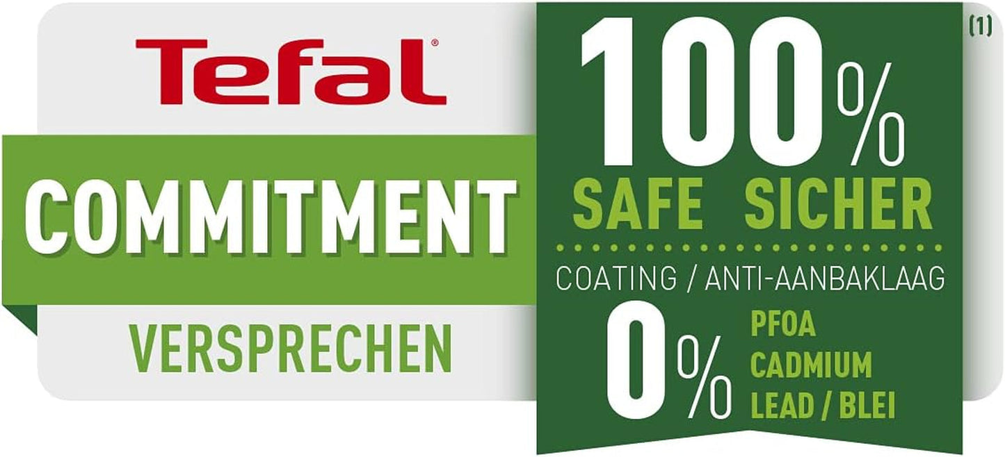 Tefal Easy Cook & Clean, revestimiento antiadherente, indicador de temperatura, no recomendado para inducción Ollas y Sartenes Naty Shop