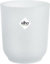 elho Vibes Fold Orchid High 12.5cm - Macetas para orquídeas de interior - Macetas para flores de interior - 100% plástico reciclado - Blanco/Blanco sedoso