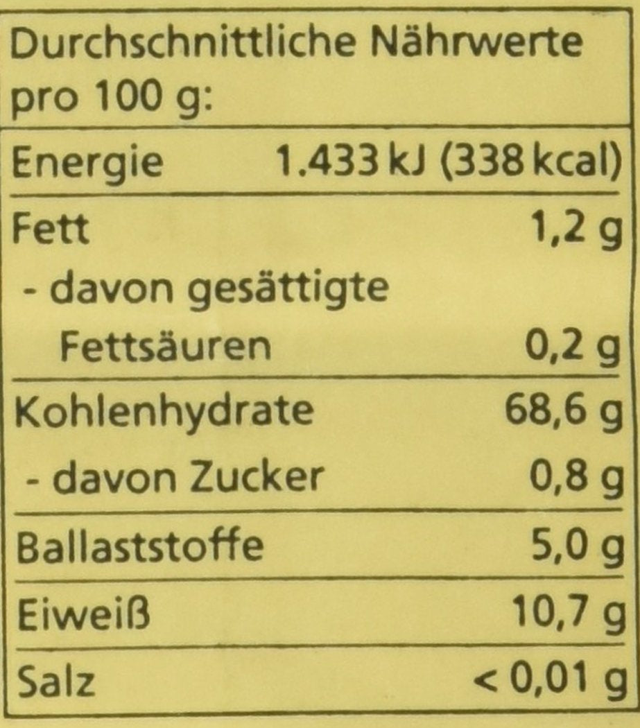 Sémola de trigo orgánica, 500 g (el empaque puede variar)